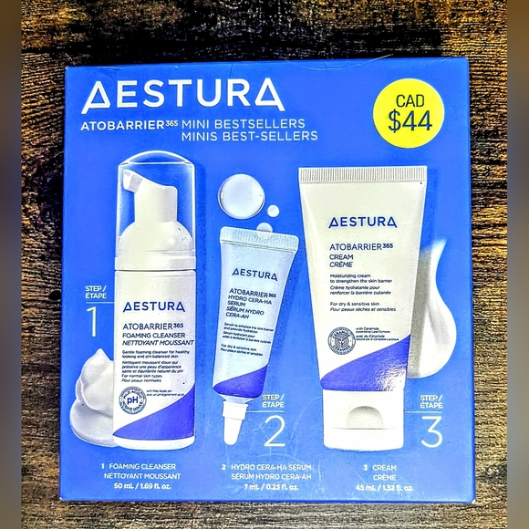 Aestura Other - Aestura ATOBARRIER365 Deep Hydration Bestsellers Trial Kit Essence Serum Cream
